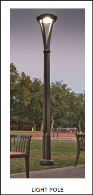 A picture of a light pole